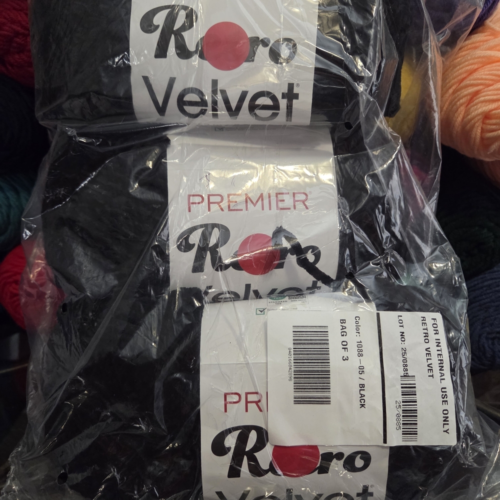 Premier Velvet Black Yarn